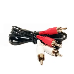 Chất Lượng Cao 2 RCA Nam Để 2 RCA Nam Xoắn Cặp Âm Thanh/Video Cáp Dữ Liệu Nhà Máy Trực Tiếp Bán Cho Xe Máy Ảnh Các Ứng Dụng