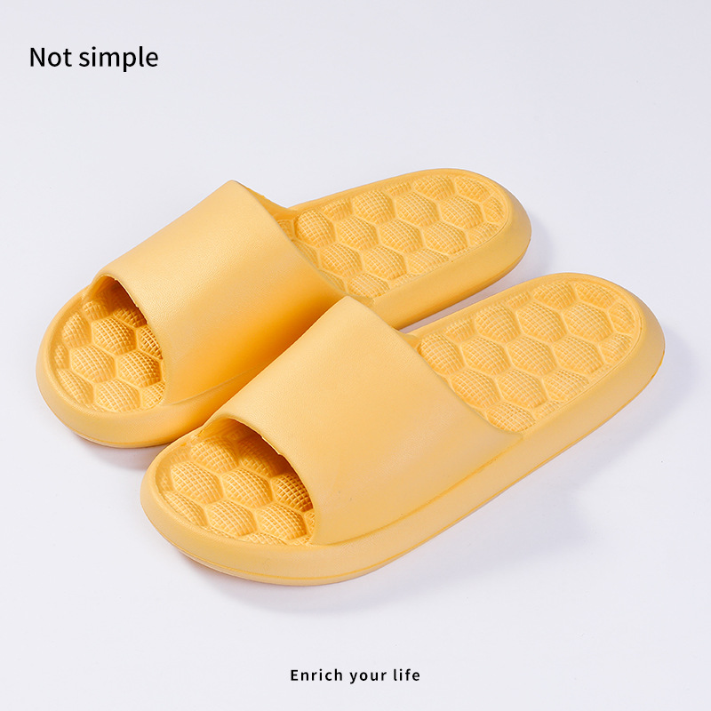 Fashion PVC Bathroom Slippers Non Slip EVA Shower Slides Sandals for Women