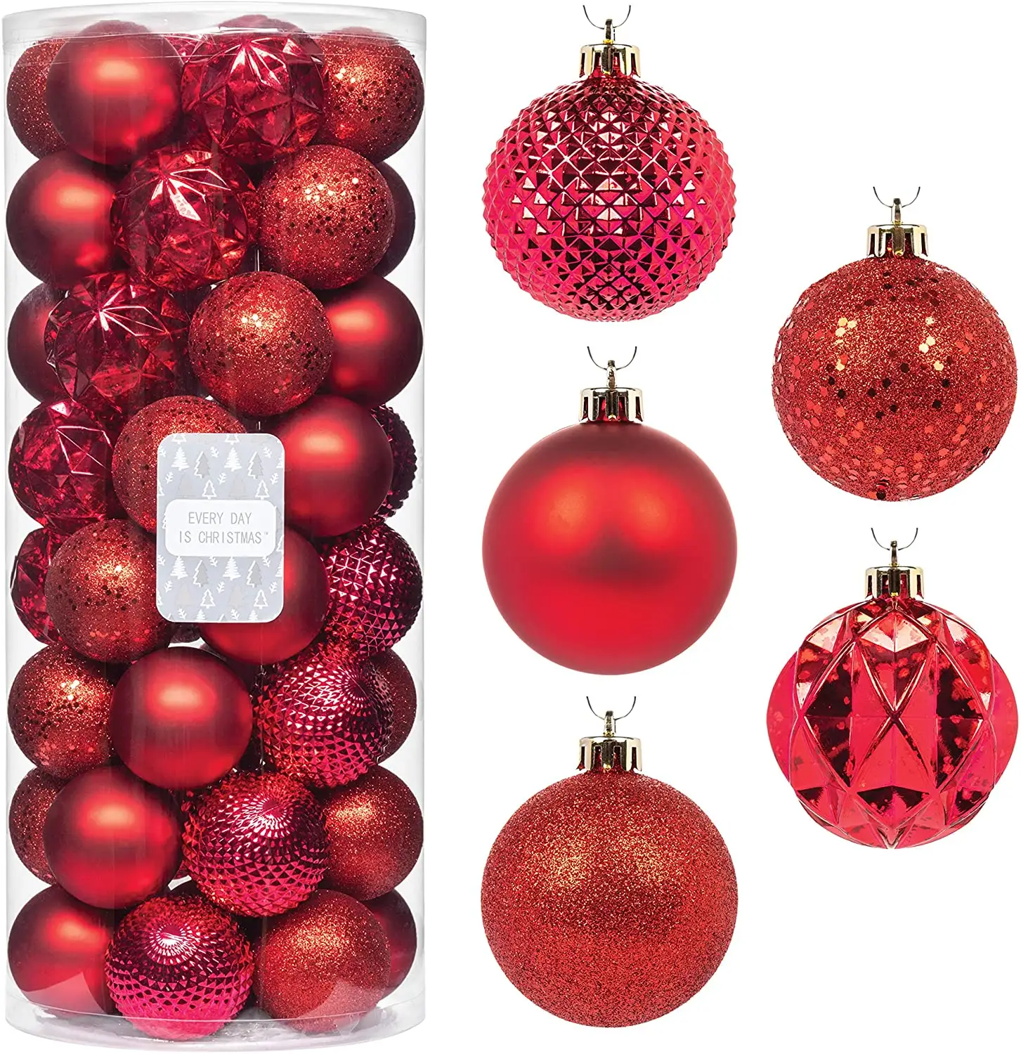 Christmas Ornaments Natal Sublimation Items Luxury Christmas Spheres Balls Navidad Noel Plastic Christmas Balls Set