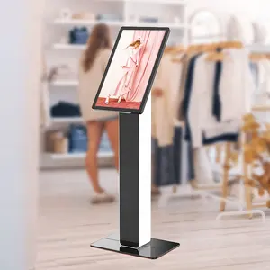 Floor Standing 27 Inch Lcd Advertising Player Touch Information Kiosk Query Machine For Shop