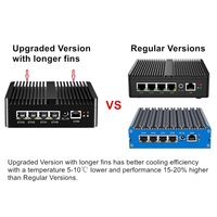 Mini PC Topton, micro pare-feu, appareil N100 J6412 J5005 6305 4x I226-V 2.5G, routeur sans ventilateur, ordinateur Proxmox OPNsense PfSense