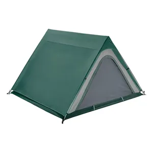 Tenda da spiaggia da campeggio all'aperto con tenda da trekking A triangolo in alluminio A forma di telaio per tutte le stagioni tenda da viaggio portatile indiana per adulti