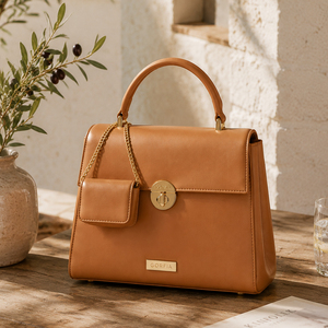 GORFIA Custom Women Fashion <b>Handbag</b> PU Leather with Logo Smooth Leather Shoulder Bag for Work Travel Daily Use - Product Image 6