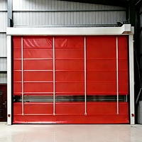 Porte à enroulement rapide en PVC pour l'industrie alimentaire, rideau pliable pour portail d'atelier de production propre