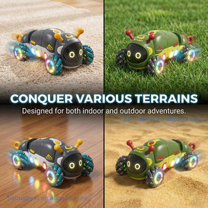 AiJH Juguete de Oruga a Control Remoto con Simulación, Animal RC con Spray, Música y Luz, <span class=keywords><strong>Coche</strong></span> de Acrobacias RC - Product Image 5