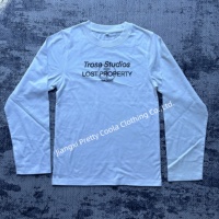 MT1334 T-shirt à manches longues pour homme en coton 100% personnalisé, impression sérigraphique, t-shirt à manches longues surdimensionné pour homme, fabriqué en Chine