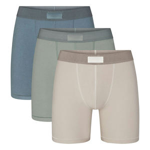 Boxers respirants en coton et élasthanne pour hommes – Confortables, longs, sans coutures, ajustés, pour le sport - Product Image 5