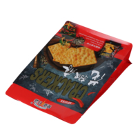 Impression recyclable compostable personnalisé composite scellé en plastique bonbons thé scellé sachets alimentaires sac à biscuits en plastique