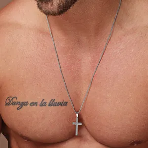 Stainless Steel Classic Cross Necklace Fashion Men Jewelry Cross Pendant Necklace For Gift