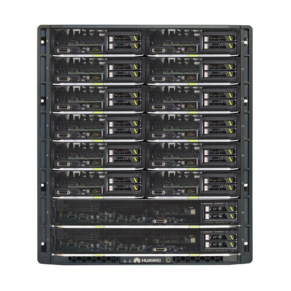 E9000 16-Port Blade Server Used with 6 Power Supplies and 14 Fans for Efficient Computer Applications