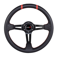 Volant de voiture classique en PVC, 350MM, personnalisé, pour Sport et course, réglable