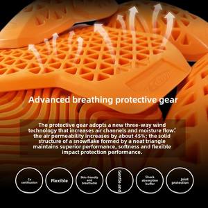 Комплект защитной экипировки для мотоциклистов KUUVI CE, сертифицированный, из мягкого дышащего композитного волокна, профессиональные наколенники и налокотники SP2 - Product Image 2