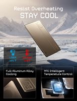 LISEN Batterie externe 5000 mAh à chargement rapide filaire 30W avec fixation magnétique, en aluminium ultra-plat pour iPhone 17 16 et kit Samsung