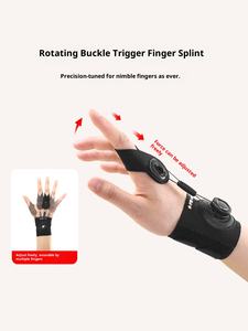 Rotary Trigger Finger Orthotic Thumb Tendon Bainha Fixer Respirável Borracha Natural Finger Bend Inner Buckle Joint Protective - Product Image 3