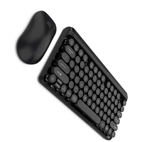Terbaik Jual 2.4G Wireless Multimedia Keyboard Mekanik Merasa Komputer Kantor Keyboard dan Mouse Set