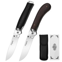 Couteau pliant d'extérieur SBO ZD02, lame 3Cr13 polie miroir, manche en bois de aile de poulet, pour fruits, camping, portable, de poche, 23 cm, garantie 1 an