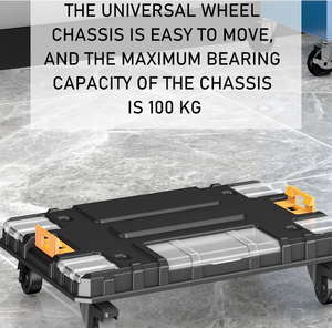 Caja <span class=keywords><strong>de</strong></span> <span class=keywords><strong>Herramientas</strong></span> Portátil <span class=keywords><strong>de</strong></span> Acero y Plástico Resistente AIRAJ, Personalizable, para Almacenamiento <span class=keywords><strong>de</strong></span> <span class=keywords><strong>Herramientas</strong></span> y Uso en Jardín - Product Image 5