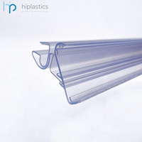 Support de prix réglable en PVC Hiplastics ABINC61, taille et couleur personnalisables pour les solutions de rayonnage d'étiquettes ESL en supermarché