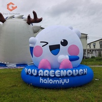 Modèle de dessin animé gonflable personnalisé, adorable et mignon, pour la décoration d'événements festifs, la publicité commerciale, les événements de carnaval