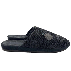 Printemps Nouveau Design <span class=keywords><strong>Lit</strong></span> <span class=keywords><strong>de</strong></span> Pied Logo Personnalisé Confort Velours Côtelé Pour Hommes D'intérieur Maison Pantoufles - Product Image 5