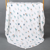 Serviette de bain carrée en gaze de bambou lavée à six couches Moderne et simple Couverture de bébé pour enfants