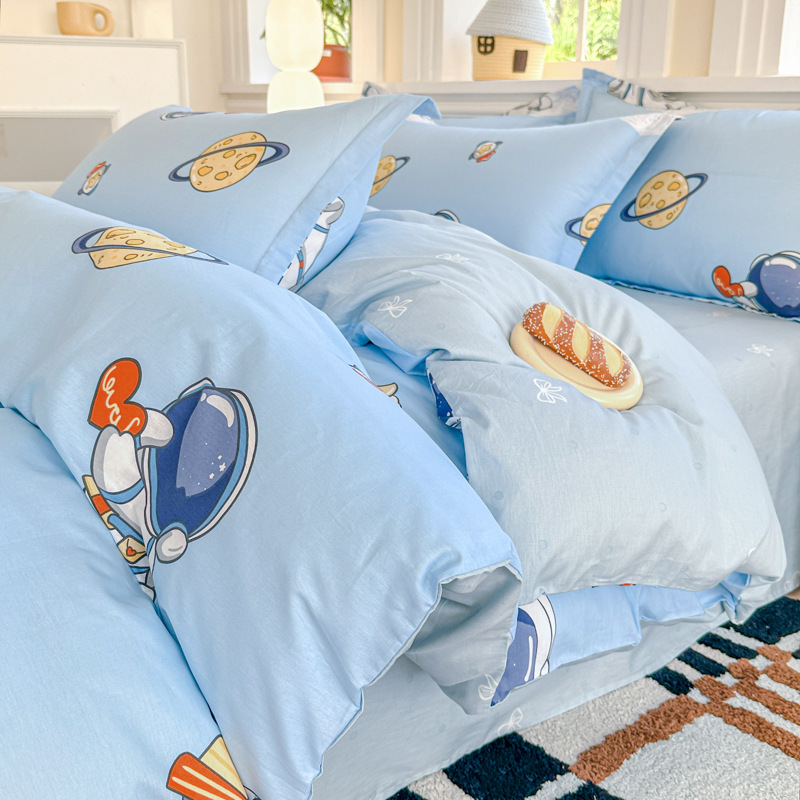 Light blue space elements