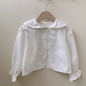 Ht2025 Mùa Hè Mới Đến Trẻ Sơ Sinh Toddler Cô Gái Dài Tay Áo Áo Trẻ Em Trẻ Em Hàn Quốc Thiết Kế Quần Áo Hàng Đầu - Product Image 5