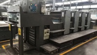 Machine d'Impression Offset SM74-4 d'Occasion, 380V, 2004, Imprimante à Plat 4 Couleurs pour Billets, Étiquettes et Cartes