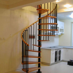 Escalera <span class=keywords><strong>de</strong></span> Caracol Moderna <span class=keywords><strong>de</strong></span> Madera Sólida, Escalera <span class=keywords><strong>de</strong></span> Caracol Resistente <span class=keywords><strong>para</strong></span> Interiores y <span class=keywords><strong>Exteriores</strong></span>, Sala <span class=keywords><strong>de</strong></span> Estar, Dormitorio, Uso Residencial - Product Image 2
