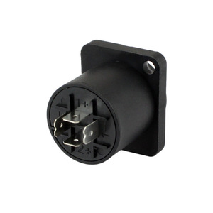 Four Core Audio Connector Female Socket 4 Pin Audio Jack Plug In ABS Material For <b>Speaker</b> <b>Amplifier</b> Use - Product Image 3