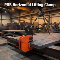 Pince de levage industrielle robuste forgée à l'état pression PDB 1 tonne 2 tonnes pour plaques d'acier, chantiers navals et poutres de construction en acier, directement de l'usine