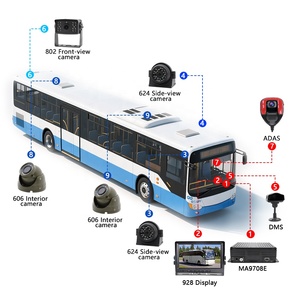 Cámara para Auto/Tractor 4K 1080P de 8 Canales, 4 Canales MDVR, Cámara 360, Android, Espejo Retrovisor con Vista Frontal y Trasera, 4G, GPS, Wifi, ADAS, DMS, BSD - Product Image 3