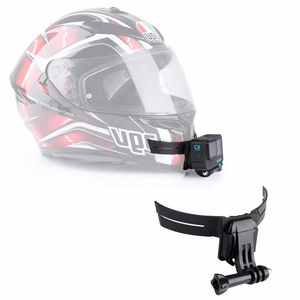 Logo/emballage personnalisés disponibles : Kit adhésif de fixation mentonnière pour casque ABS, accessoires pour caméra <span class=keywords><strong>GoPro</strong></span> <span class=keywords><strong>Hero</strong></span> 13 12 Insta360 X4 DJI - Product Image 2