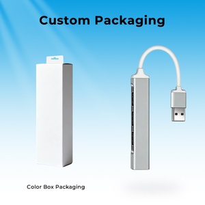 4-in-1 USB 2.0 허브 알루미늄 합금 쉘 5Gbps 속도 2-4 포트 다기능 도킹 스테이션 하드 드라이브 충전 변환기 - Product Image 5