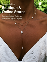 Collier personnalisé à faible MOQ en pierre naturelle superposée, plaqué or, en acier inoxydable, avec perles baroques d'eau douce pour les boutiques en ligne
