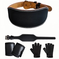 Ceinture de musculation 3 en 1 de qualité supérieure en cuir, ceinture de soutien dorsal pour la musculation, boucle à double ardillon pour l'entraînement de force, les squats, les soulevés de terre, la remise en forme