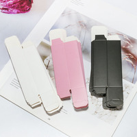 Boîte d'emballage vide blanche en carton pour rouge à lèvres et brillant à lèvres 95x25 rose mat pour cosmétiques et parfums, en stock