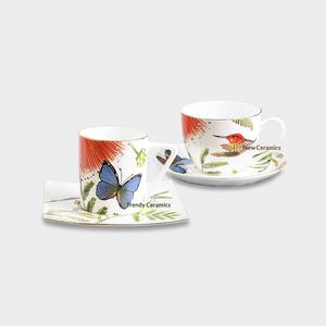 Service à thé de l'après-midi en porcelaine fine <span class=keywords><strong>Villeroy</strong></span> & Boch, motif floral, style pastoral, tasse à café et soucoupe en céramique, cadeau pour la maison - Product Image 5