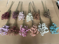 Bouquet de fleurs artificielles Gypsophile en PVC entièrement fourni pour la décoration de mariage