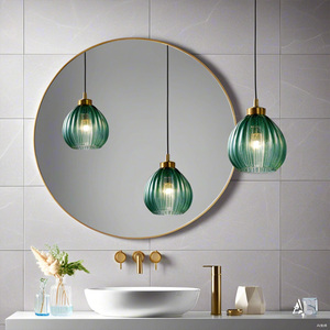 Petit miroir mural rond à LED avec cadre en métal, miroir argenté sans cuivre fait à la main, design moderne pour la décoration du salon et <span class=keywords><strong>de</strong></span> la <span class=keywords><strong>salle</strong></span> <span class=keywords><strong>de</strong></span> <span class=keywords><strong>bain</strong></span> - Product Image 6