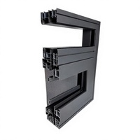 Fenêtre à battant à rupture de pont thermique série 90, cadre en aluminium, double vitrage, pour balcon et salon