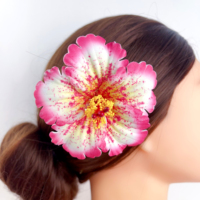 Hibiscus artificiel tropical grande fleur hawaïenne en mousse Eva pour la fête de l'île