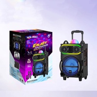 Haut-parleur portable sans fil Bluetooth 5.0 avec lumière LED RGB, longue autonomie, sortie 30-50W, télécommande en plastique pour fêtes et camping