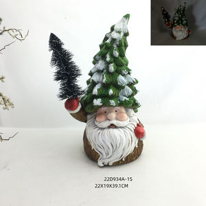 Petit vieil <span class=keywords><strong>homme</strong></span> de Noël à barbe blanche, artisanat en résine, décoration de sapin de Noël, statue, ornements - Product Image 2