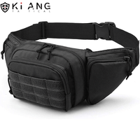 Sac banane tactique imperméable en tissu Oxford de haute qualité pour activités de plein air, randonnée et chasse