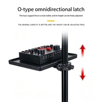Support de carte son ABS professionnel pour diffusion en direct, support de microphone de studio pour table