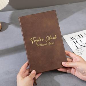 Cuaderno Personalizado de Cuero PU. Regalos adecuados para el Día del Maestro, el regreso a clases y para damas de honor: Cuaderno. - Product Image 5