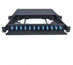<span class=keywords><strong>SC</strong></span>/<span class=keywords><strong>FC</strong></span>/<span class=keywords><strong>ST</strong></span>/LC ngăn kéo loại cáp quang Hộp thiết bị đầu cuối trượt loại Rack mount sợi quang 12/24/48/72/96 cổng Patch Panel - Product Image 3