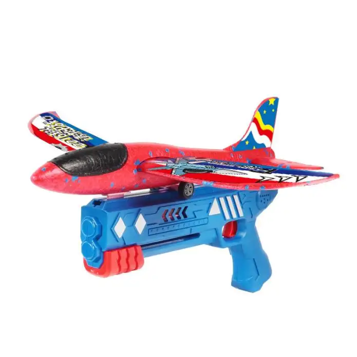 Outdoor Sport Flugzeug Launcher Gun Shooting Spiel Spielzeug für Kinder New Style Pistol Toys mit Flugzeug