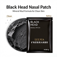 KNIYEA Masque nasal peel-off 6g en sachet, éliminateur de points noirs, patch nasal en boue minérale, nettoyage en profondeur doux des pores, hydratant pour peaux noires